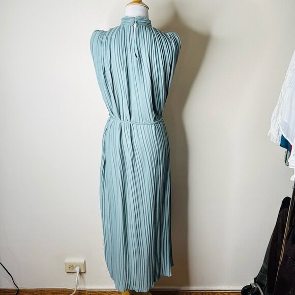 Zara Green Marl Grecian Sleeveless Midi Dress - Picture 9 of 10